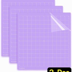 XENART Strong Grip Cutting Mat for Cricut 12x12 inch (3PCS) Mats